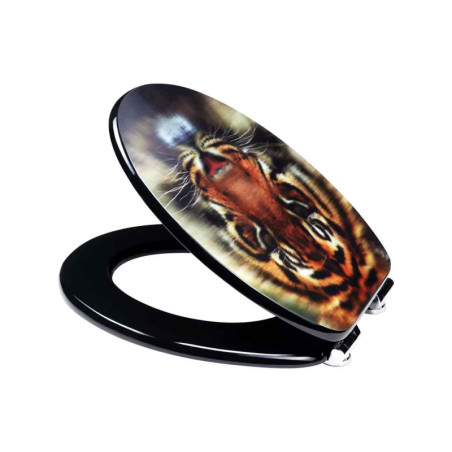 Toilet Seat Paris 3D Tiger