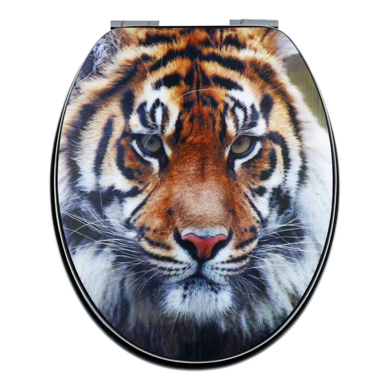 Toilet Seat Paris 3D Tiger