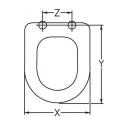 ETOOS 02003108 ESTUDIO Tapa WC Roca Blanco — Bañoidea