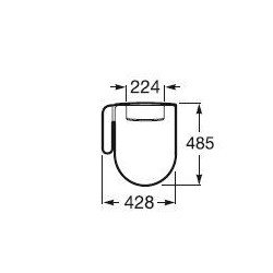 TAPA DEL WATER MULTICLEAN MODELO  ADVANCE ROUND DE ROCA. ORIGINAL