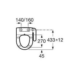 TAPA DEL WATER MULTICLEAN MODELO  ADVANCE ROUND DE ROCA. ORIGINAL