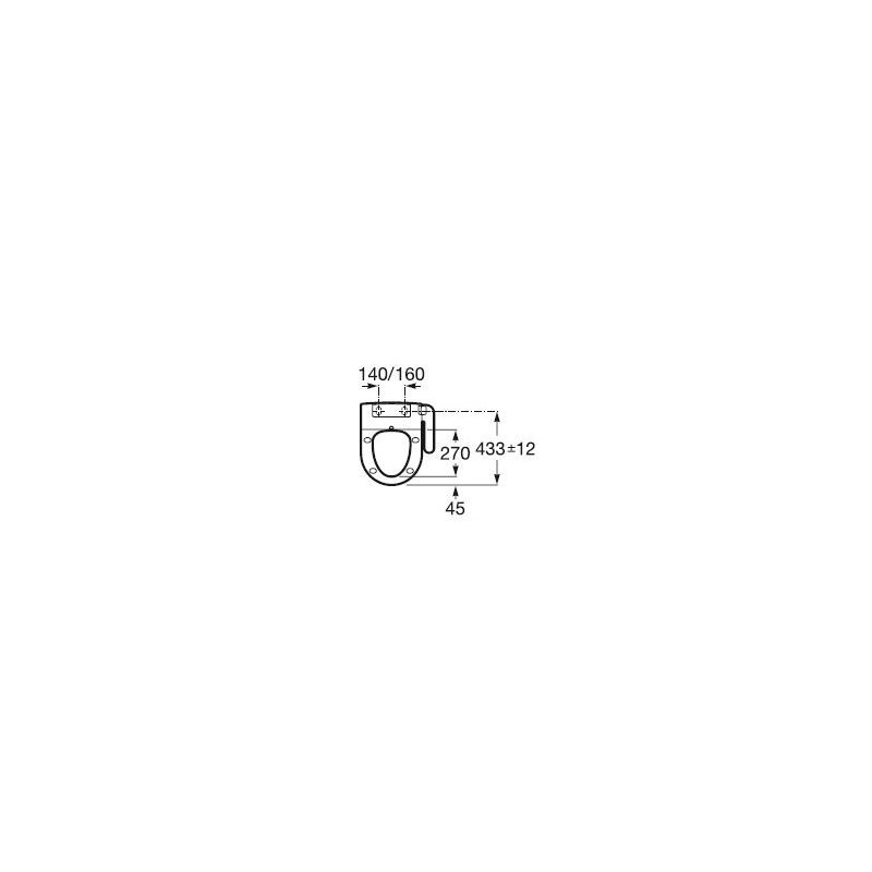 TAPA DEL WATER MULTICLEAN MODELO  ADVANCE ROUND DE ROCA. ORIGINAL