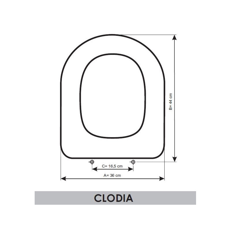 Tapa WC Sangrà Clodia adaptable en Resiwood