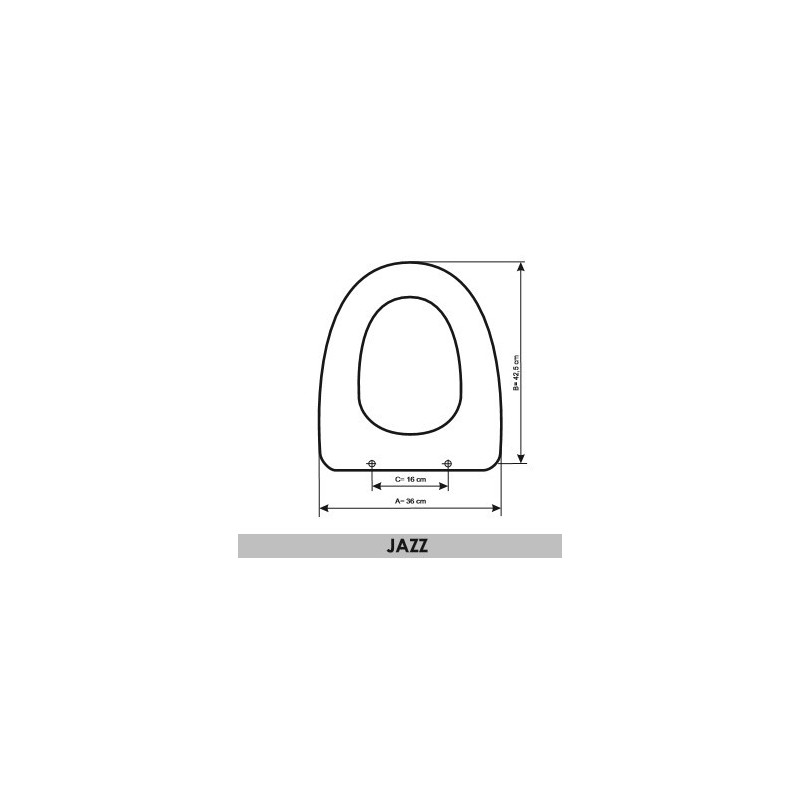 Abattant WC Sanitana Jazz adaptable en Resiwood