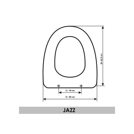 Abattant WC Sanitana Jazz adaptable en Resiwood