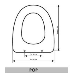 Tapa WC Sanitana Pop adaptable en Resiwood