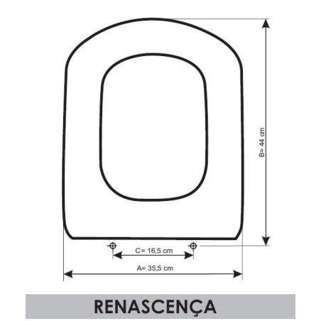 TAPA WC SANITANA RENASCENÇA ADAPTABLE EN RESIWOOD