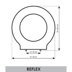 Tapa WC UNISAN REFLEX - DISPER