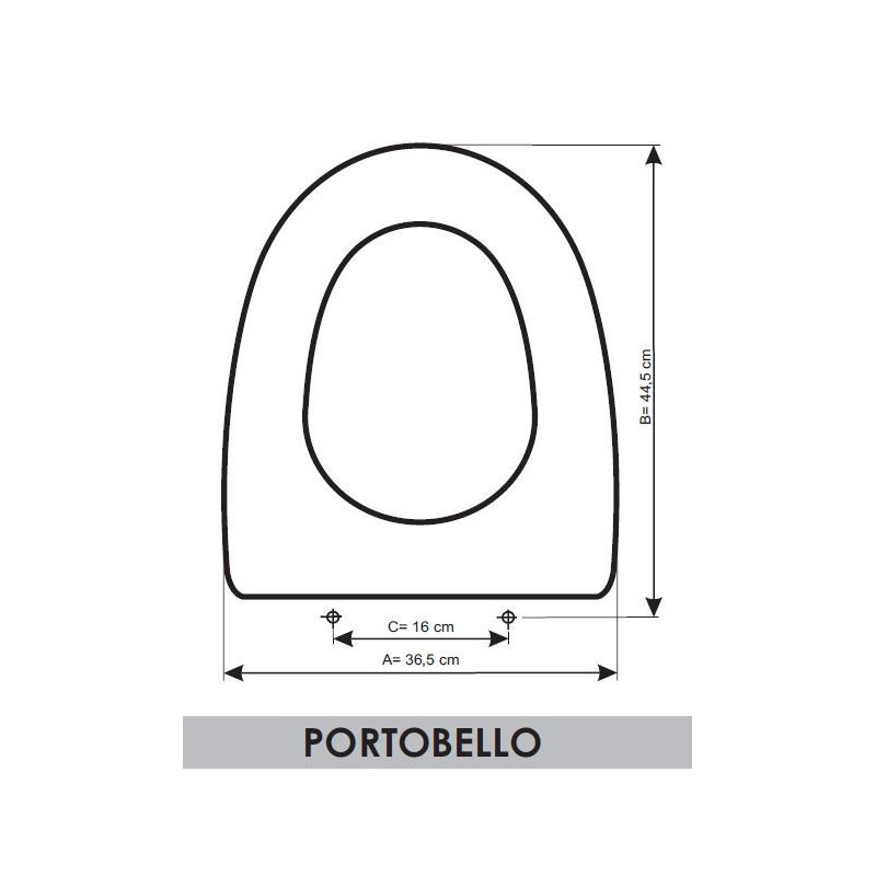 Abattant WC Cifial Portobello adaptable en Resiwood