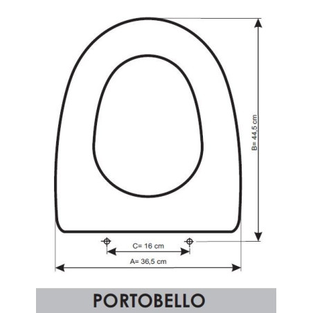 Abattant WC Cifial Portobello adaptable en Resiwood