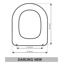 TAPA WC DURAVIT DARLING ADAPTABLE EN RESIWOOD