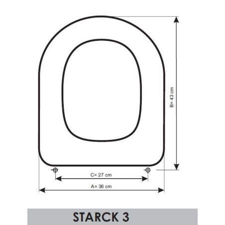 Duravit Starck 3 adaptable