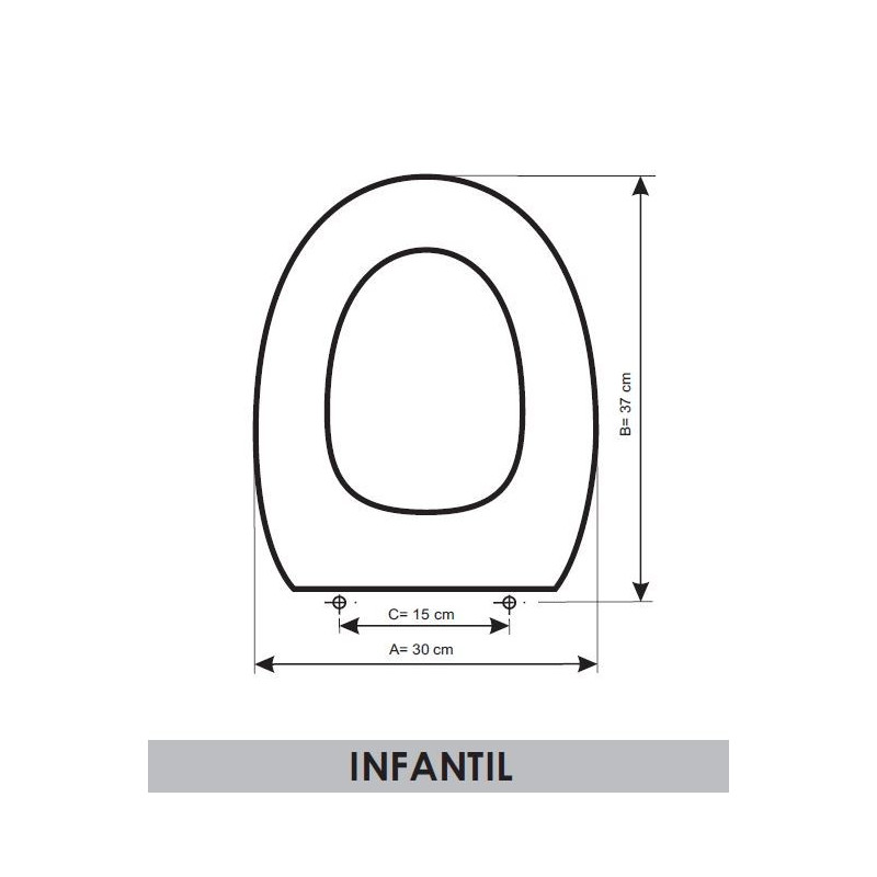 SEAT WC GALASSIA INFANTIL  ADAPTABLE IN RESIWOOD