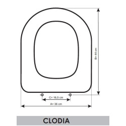 Abattant WC Ideal Standard Clodia adaptable en Resiwood