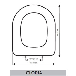 Sedile WC Ideal Standard Clodia adattabile in Resiwood