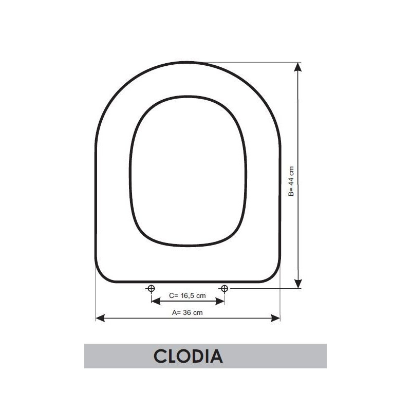 Abattant WC Ideal Standard Clodia adaptable en Resiwood