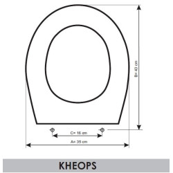 SEAT WC IDEAL STANDARD KHEOPS ADAPTABLE IN RESIWOOD