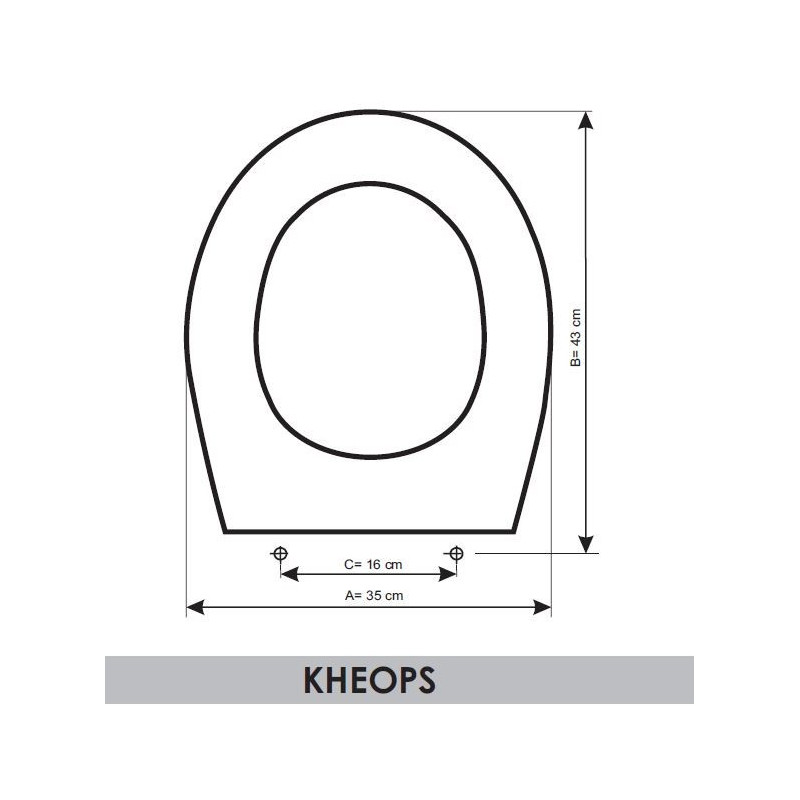 TAPA WC IDEAL STANDARD KHEOPS ADAPTABLE EN RESIWOOD