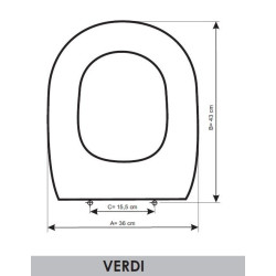 Abattant WC Ideal Standard Verdi adaptable en Resiwood