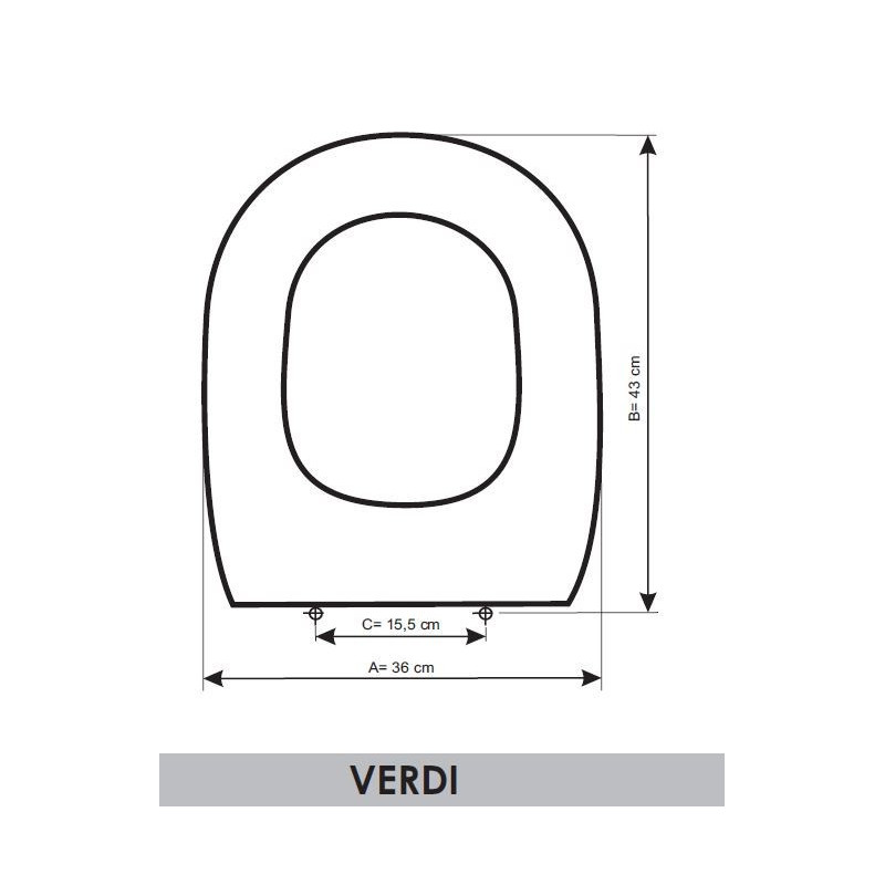 Tapa WC Ideal Standard Verdi adaptable en Resiwood