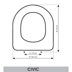 Tapa Wc COMPATIBLE Element Roca