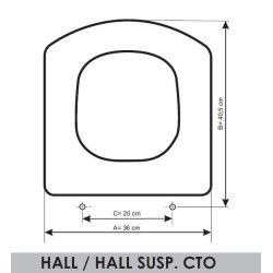 Roca Hall/Hall Suspendido Compact adaptable
