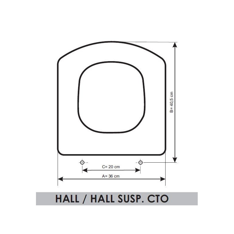 Roca Hall/Hall Suspendido Compact adattabile