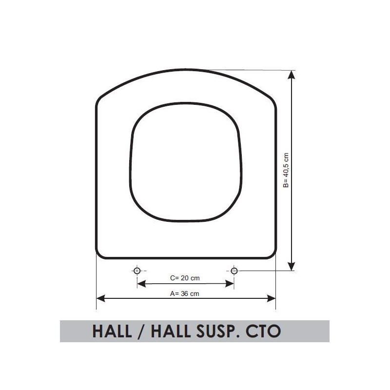 Roca Hall/Hall Suspendido Compacto adaptable
