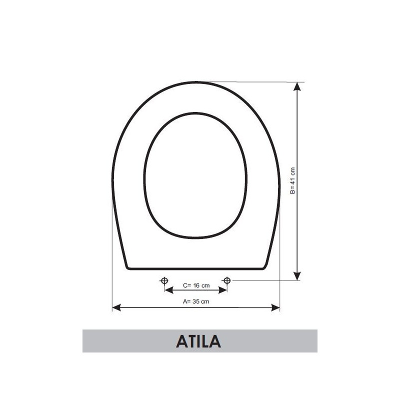 Abattant WC Jacob Delafon Atila adaptable en Resiwood