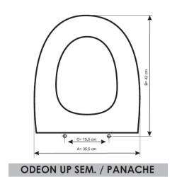 Jacob Delafon Odeon Up Semicarenado Panache