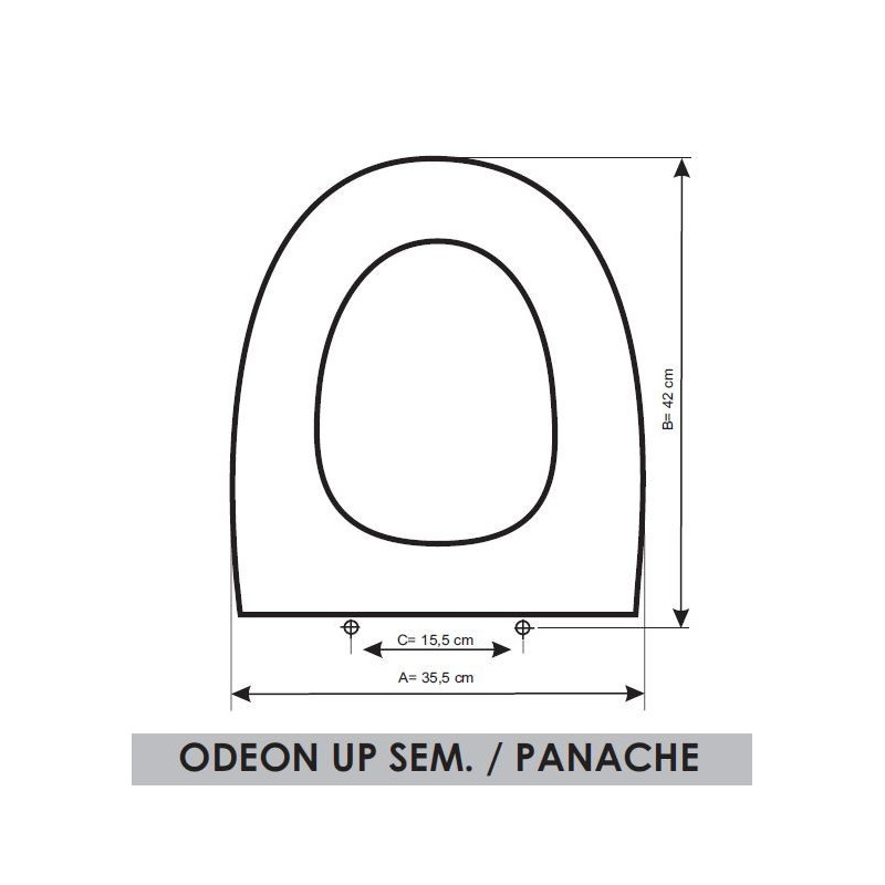 Jacob Delafon Odeon Up Semicarenado Panache