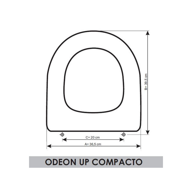 Abattant WC Jacob Delafon Odeon Up Compact adaptable en Resiwood