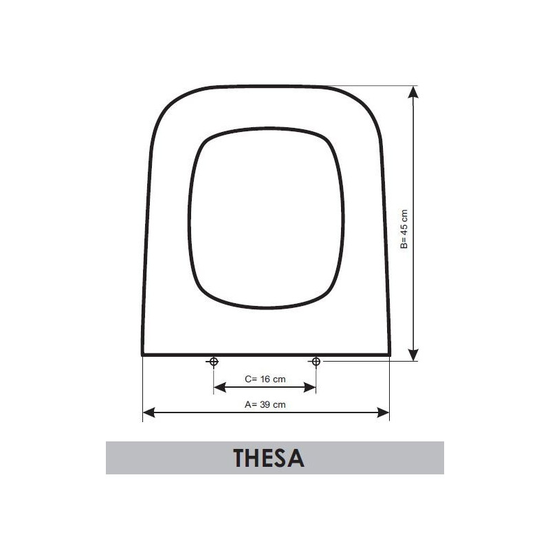 Tapa WC Jacob Delafon Thesa adaptable en Resiwood