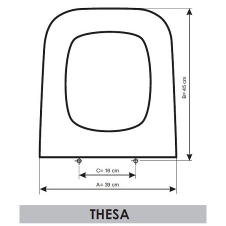 Tapa WC Jacob Delafon Thesa adaptable en Resiwood