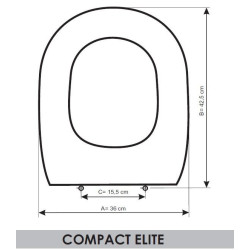 TAPA WC SFA-SANITRIT SANICOMPACT ELITE ADAPTABLE EN RESIWOOD