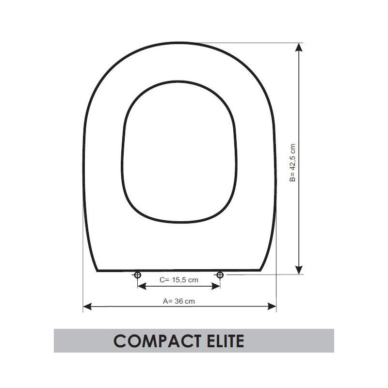 TAPA WC SFA-SANITRIT SANICOMPACT ELITE ADAPTABLE EN RESIWOOD