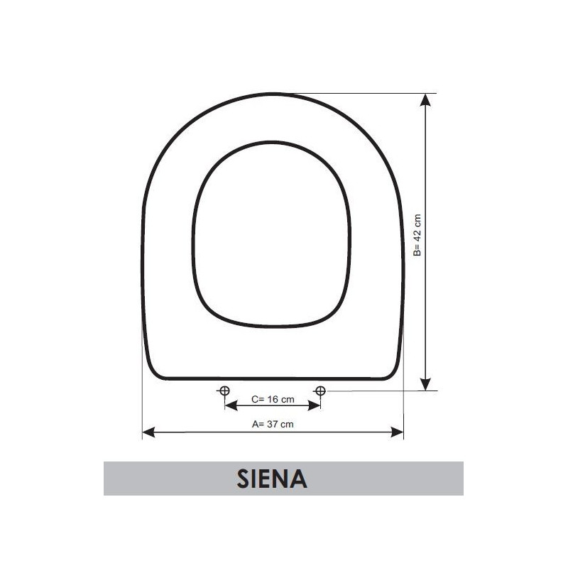 Tapa WC Sangrá Siena adaptable en Resiwood