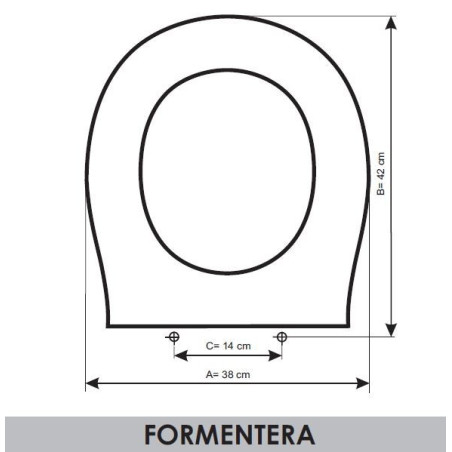 SEAT WC BATHCO FORMENTERA ADAPTABLE EN RESIWOOD