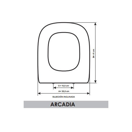 Tapa de WC Bellavista Arcadia Compatible Adaptada - Vainsmon