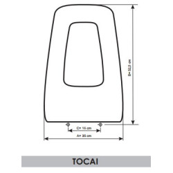 Toilet Seat Bellavista Tocai adaptable in Resiwood