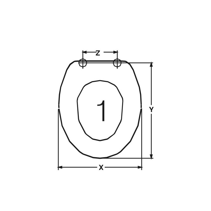 TAPA WC ANTICA CERAMICA VITRUVIT CALIPSO ADAPTABLE