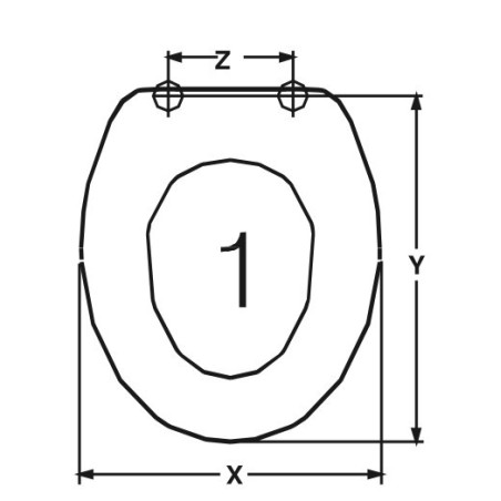 TAPA WC ANTICA CERAMICA VITRUVIT CALIPSO ADAPTABLE