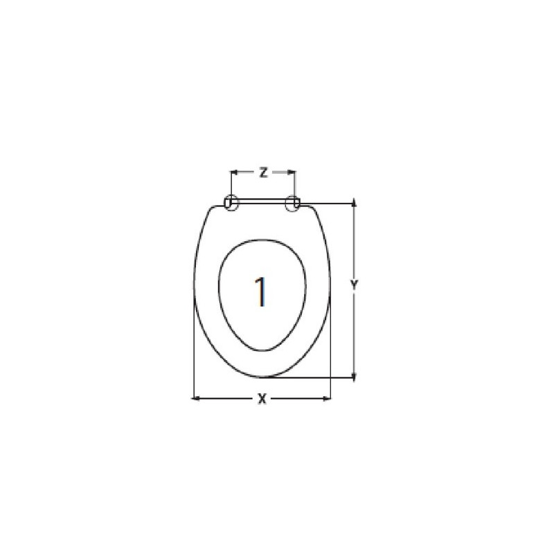 TAPA WC VITRA LIGHT ADAPTABLE