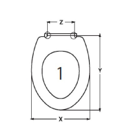 TAPA WC VITRA LIGHT ADAPTABLE