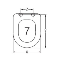 SEAT WC LAUFEN VIENA  ADAPTABLE IN DUROPLAST