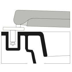 SEAT WC GSI CITY PRO ADAPTABLE  IN DUROPLAST